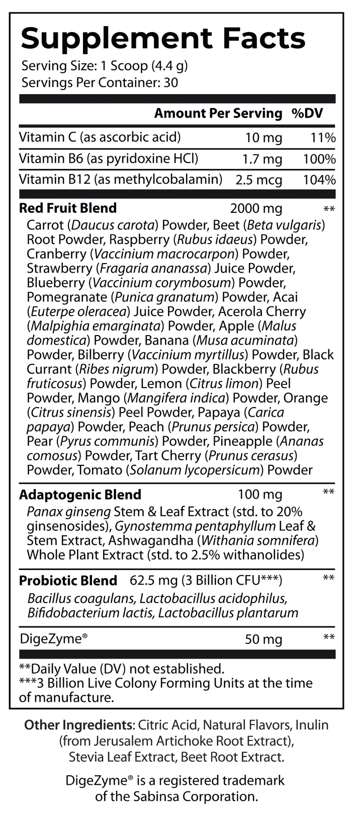 Metabolic Reds+
