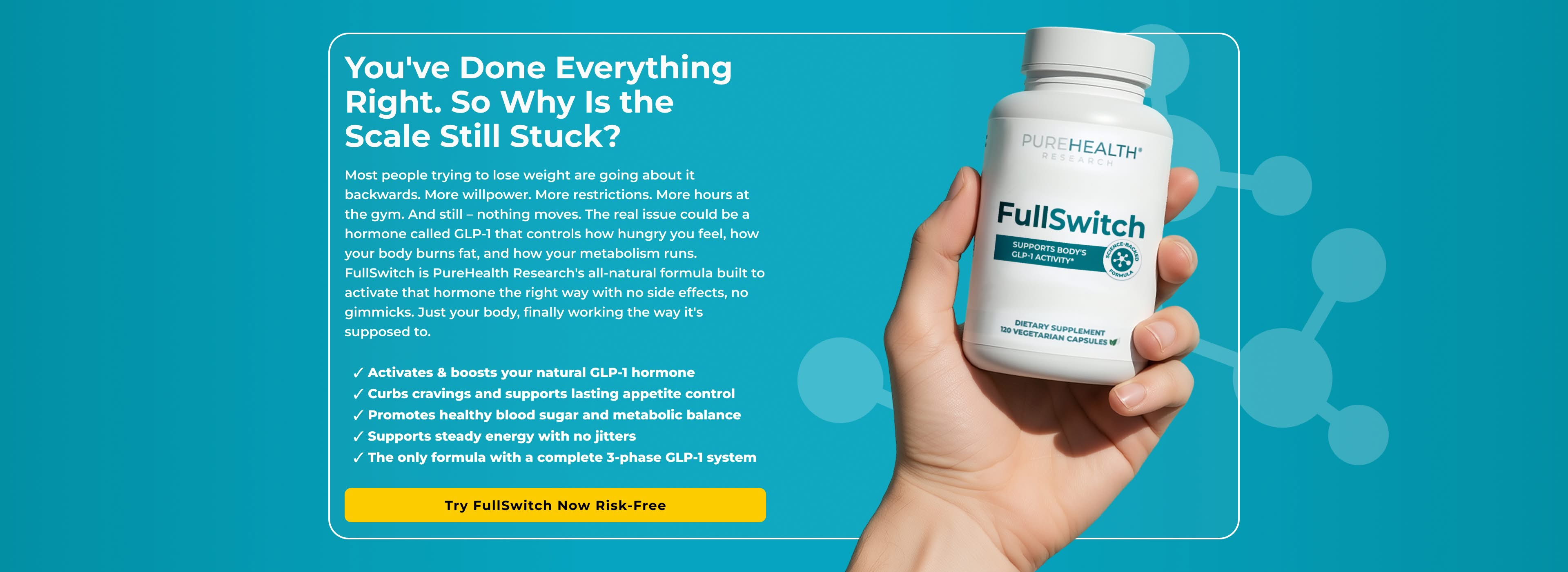 Banner featuring natural GLP-1 supplements collection