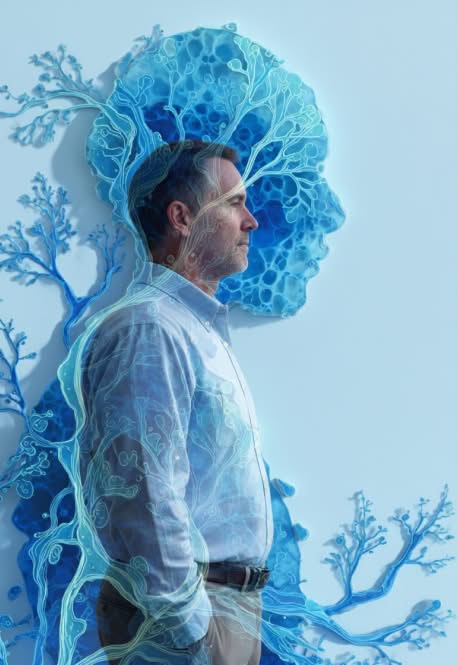 spirulina and a man