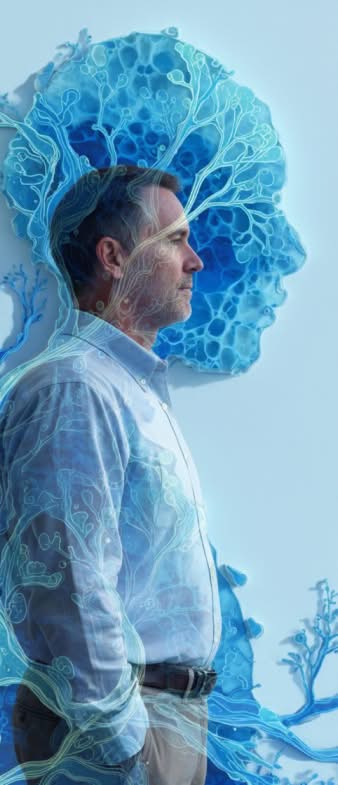 spirulina and a man