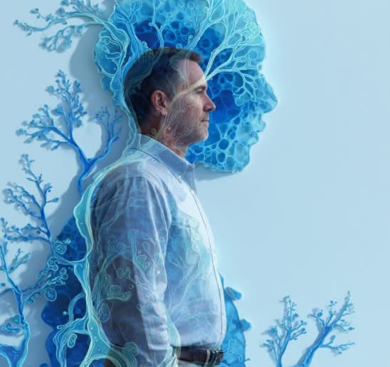 spirulina and a man
