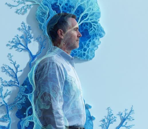 spirulina and a man